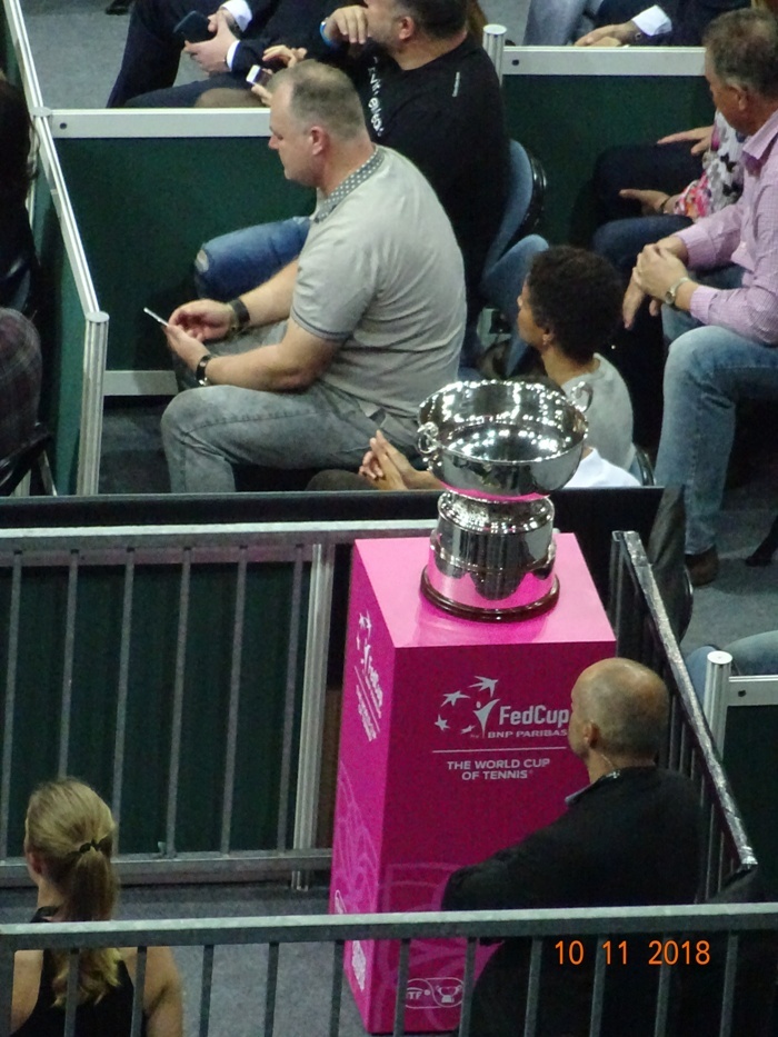 Fed Cup ČR - USA 2018 - Pohár federace čeká na vítěze.