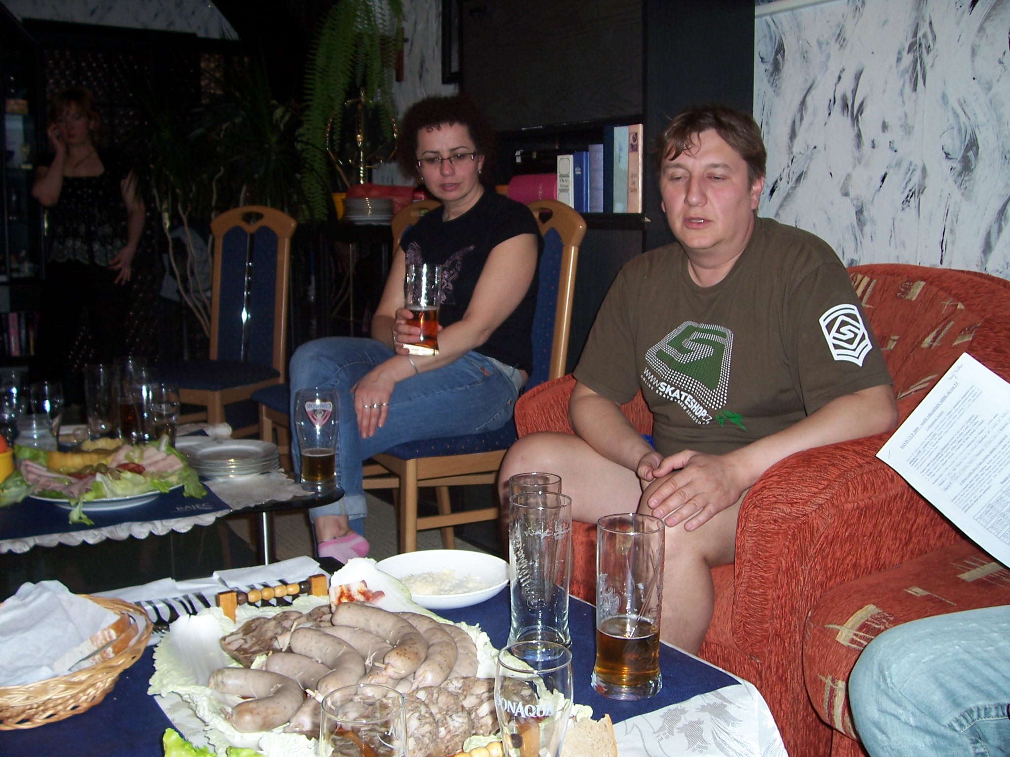 Spolubojovník z Davis Cupu s přítelkyní M.Ježek.jpg