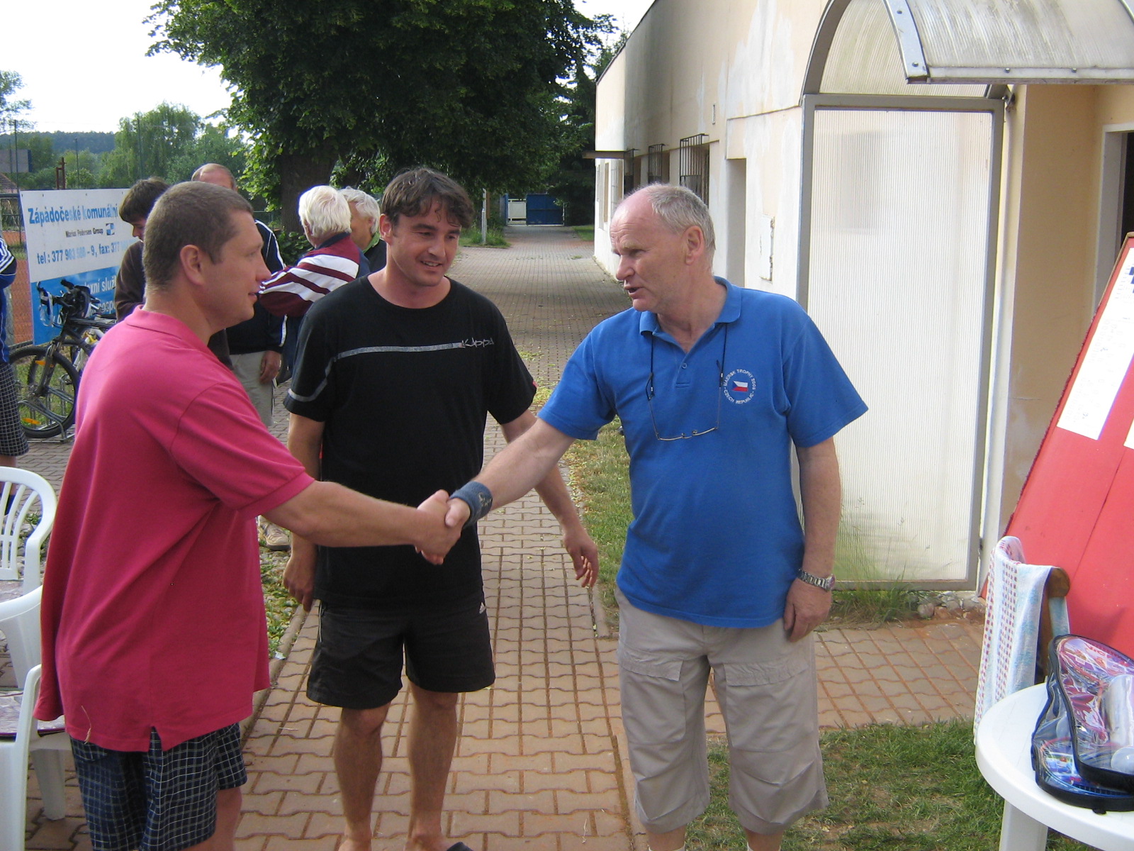 2011 - radost P.Ježka a Kozla při vyhlašování vítězů v Dobřanech