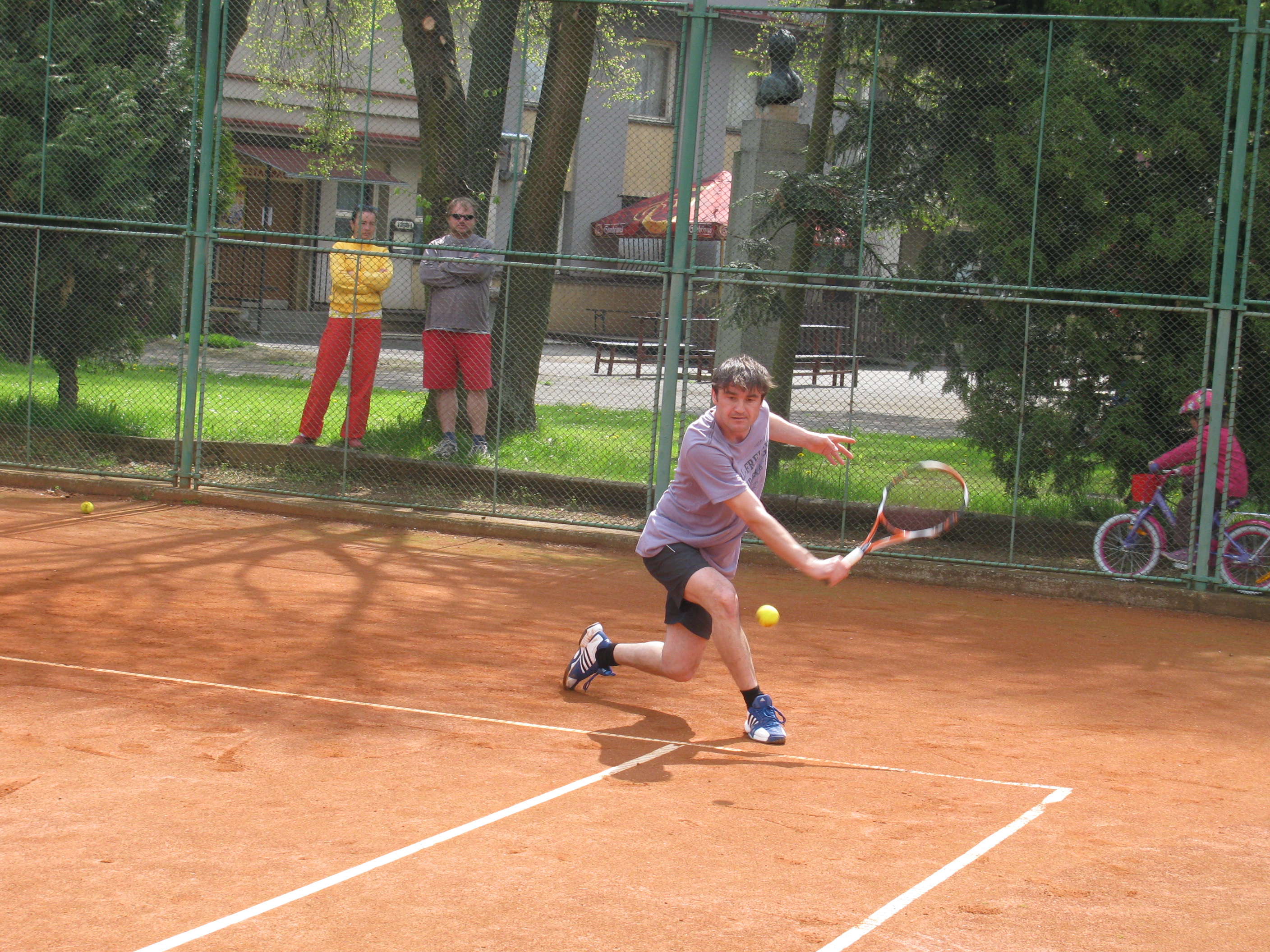 DC 2013 - M.Kozel při vzorovém bekhendu