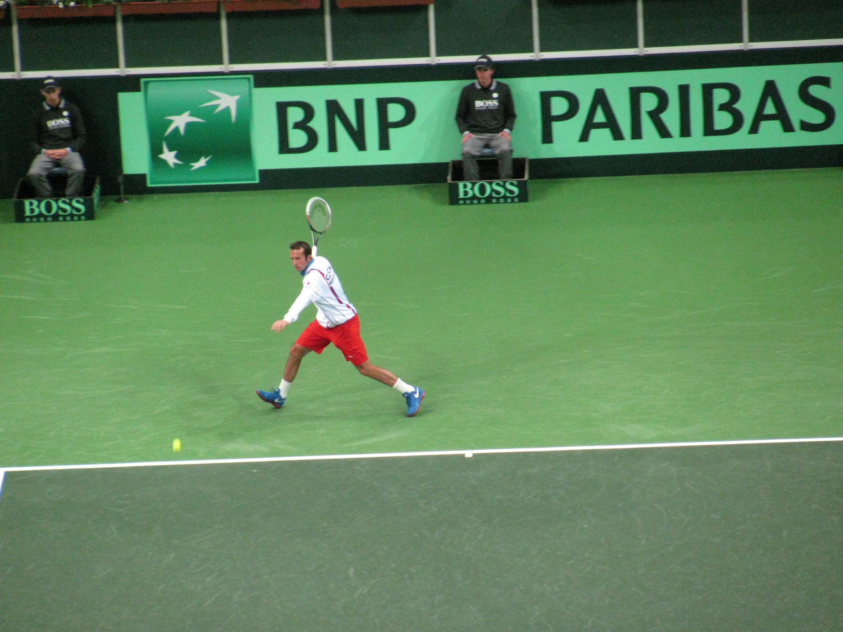 2013 - Radek Štěpánek získal pro český tým úvodní bod utkání
