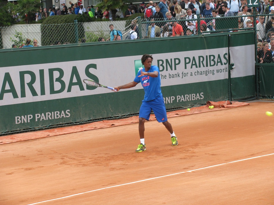 Paříž 25.5.2015 - miláček domácích fandů Gael Monfils