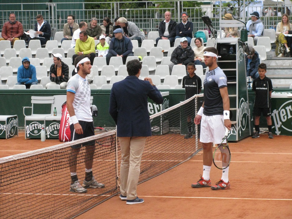 Paříž 26.5.2015 - J.Veselý před zápasem 1.kola proti Argentinci L.Mayerovi